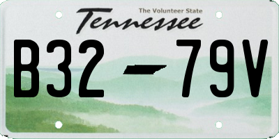 TN license plate B3279V