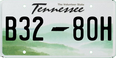TN license plate B3280H