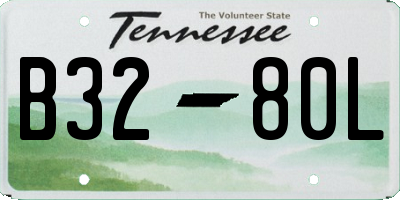 TN license plate B3280L