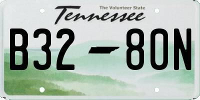 TN license plate B3280N