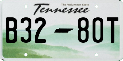 TN license plate B3280T
