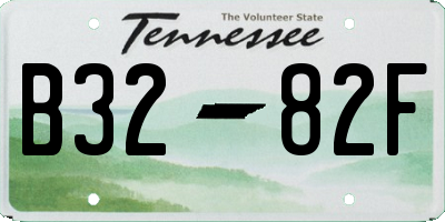 TN license plate B3282F