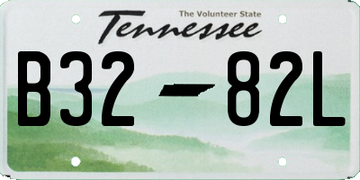 TN license plate B3282L