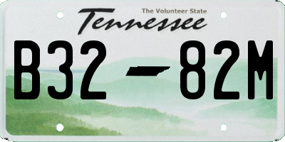 TN license plate B3282M