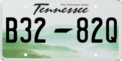 TN license plate B3282Q