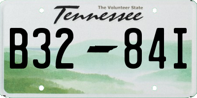 TN license plate B3284I