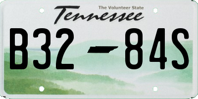 TN license plate B3284S