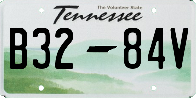 TN license plate B3284V