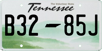 TN license plate B3285J