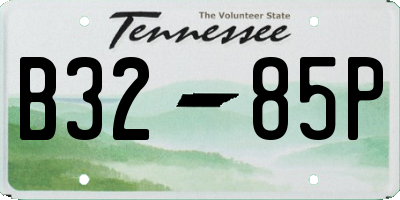 TN license plate B3285P