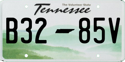 TN license plate B3285V
