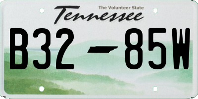 TN license plate B3285W