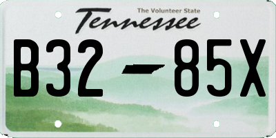 TN license plate B3285X