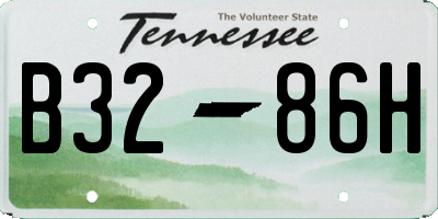 TN license plate B3286H