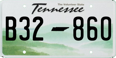 TN license plate B3286O