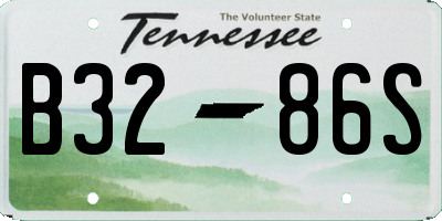 TN license plate B3286S