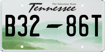 TN license plate B3286T
