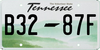 TN license plate B3287F