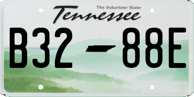 TN license plate B3288E