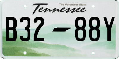TN license plate B3288Y