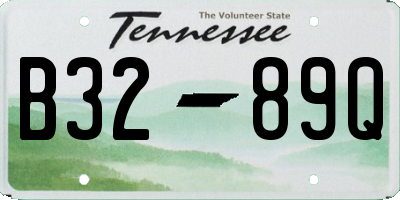 TN license plate B3289Q