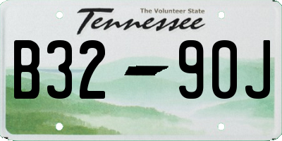 TN license plate B3290J