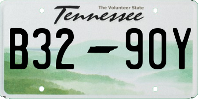 TN license plate B3290Y
