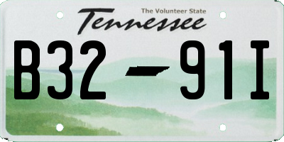 TN license plate B3291I