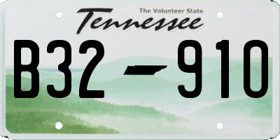 TN license plate B3291O