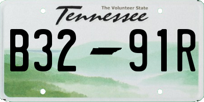 TN license plate B3291R