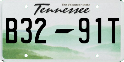 TN license plate B3291T
