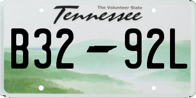 TN license plate B3292L