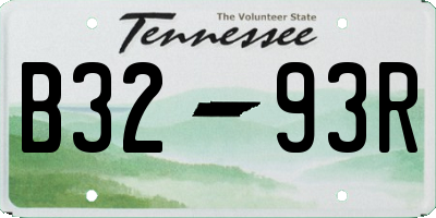 TN license plate B3293R