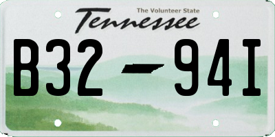 TN license plate B3294I