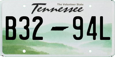 TN license plate B3294L