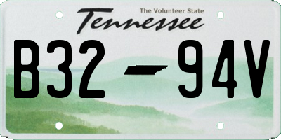 TN license plate B3294V