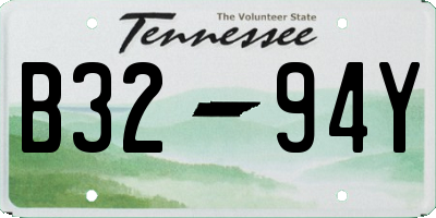 TN license plate B3294Y