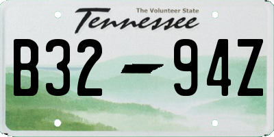 TN license plate B3294Z