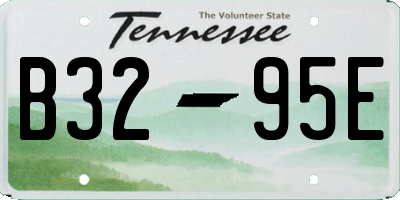 TN license plate B3295E