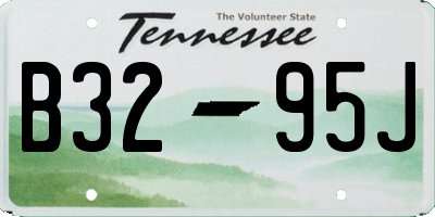 TN license plate B3295J