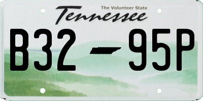 TN license plate B3295P