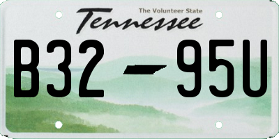 TN license plate B3295U