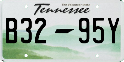 TN license plate B3295Y