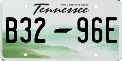 TN license plate B3296E