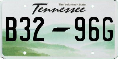 TN license plate B3296G