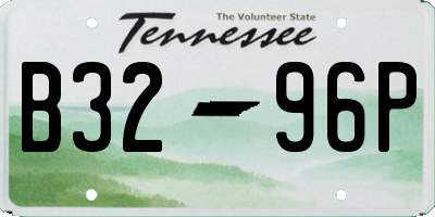 TN license plate B3296P