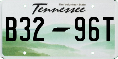 TN license plate B3296T