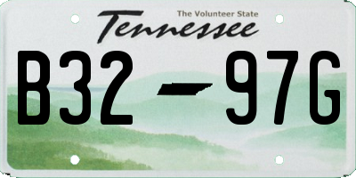 TN license plate B3297G