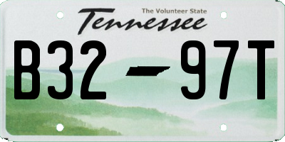 TN license plate B3297T