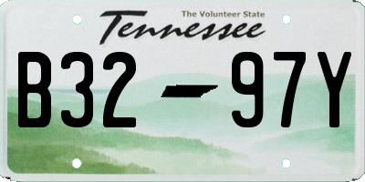 TN license plate B3297Y